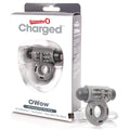 Charged OWow Vooom Mini Vibe - Grey Vibrating Cock Ring for Men - Reusable Penis Ring Vibrator, Couples Sex Toy, Enhances Pleasu