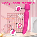 G Spot Vibrator Wand, Heating Function Sex Wand Massager for Clitoris, G-spot Stimulation, Waterproof Dildo Sex Toy with 7 Power