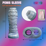 HanDuo 5.7'''' Dragon Penis Sleeve Girth Enhancer for Men, Reusable Silicon Dildo Sleeve,Cock Extender Sleeves Realistic, Penis
