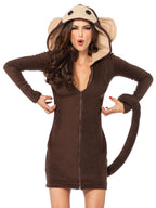 Cozy Monkey,Dress W/Attached T