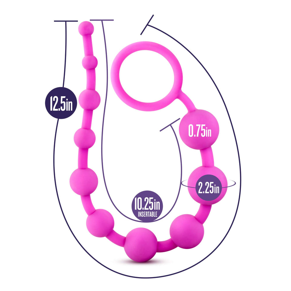 Luxe - Silicone 10 Beads - Pink