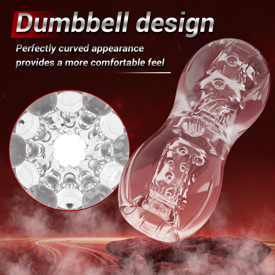 Open Ended Pocket Pussy Stroker, Male Masturbators Adult Sex Toys for Men with Vagina Textured, Portable Male Sex Toy for Mens P