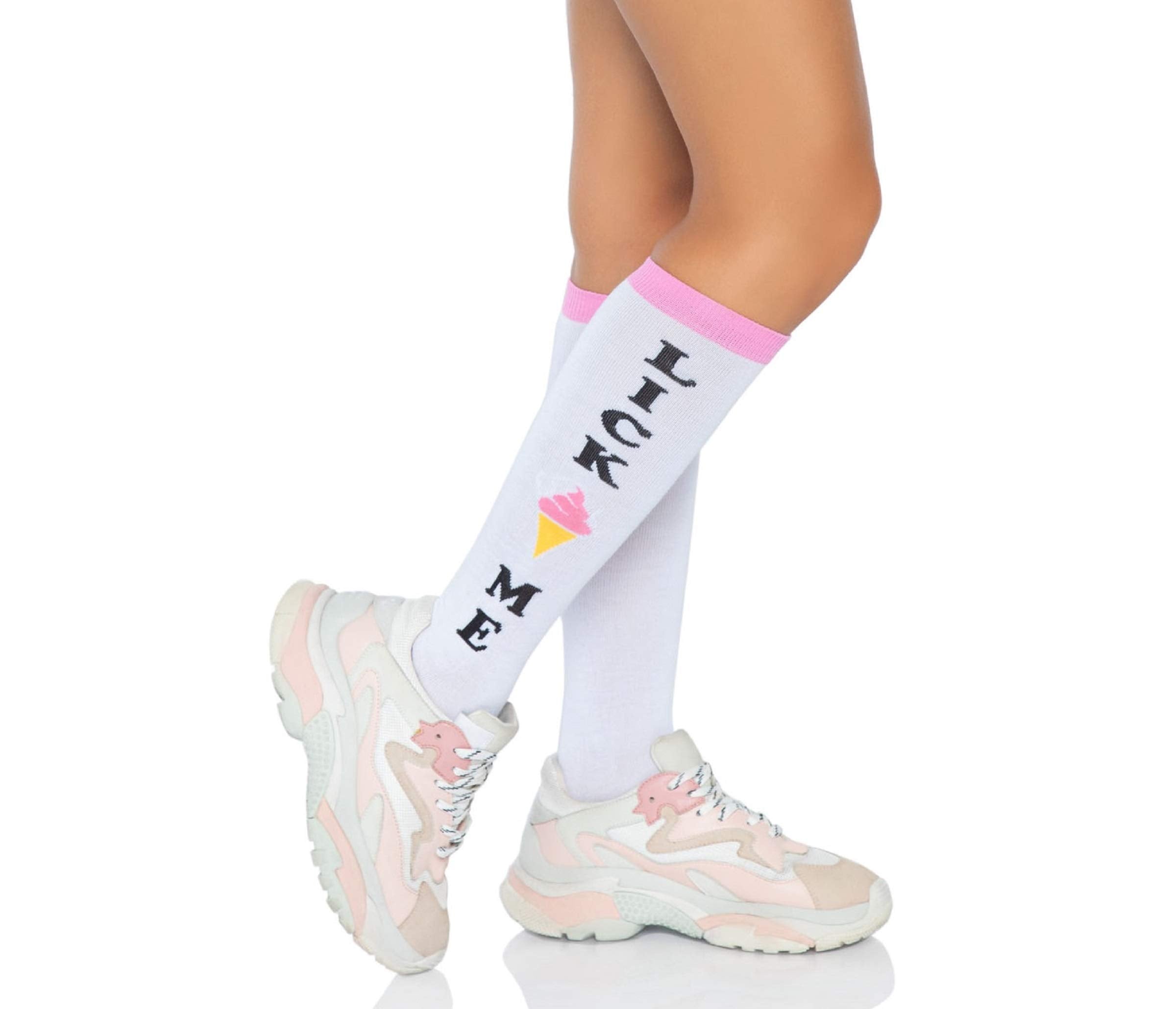 Lick Me Knee Socks. - O/S / Multicolor