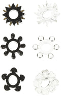 Hott Products Hung Pleasure Stars, Black and Clear Mix