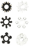 Hung Pleasure Stars Black/Clear (6Pk)