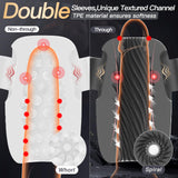 EORONE Male Sex Toys for Men - 6IN1 Male Masturbator 2 Pack Male Vibrator Penis Pump Stroker Pocket Pussy with CVT & Visual Cont