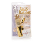 Calexotics 7-Function Platinum Jack Rabbit Vibrator With Rotation - Waterproof Vibe Sex Toys For Couples - Adult Hands Free G Spot Massager - Gold