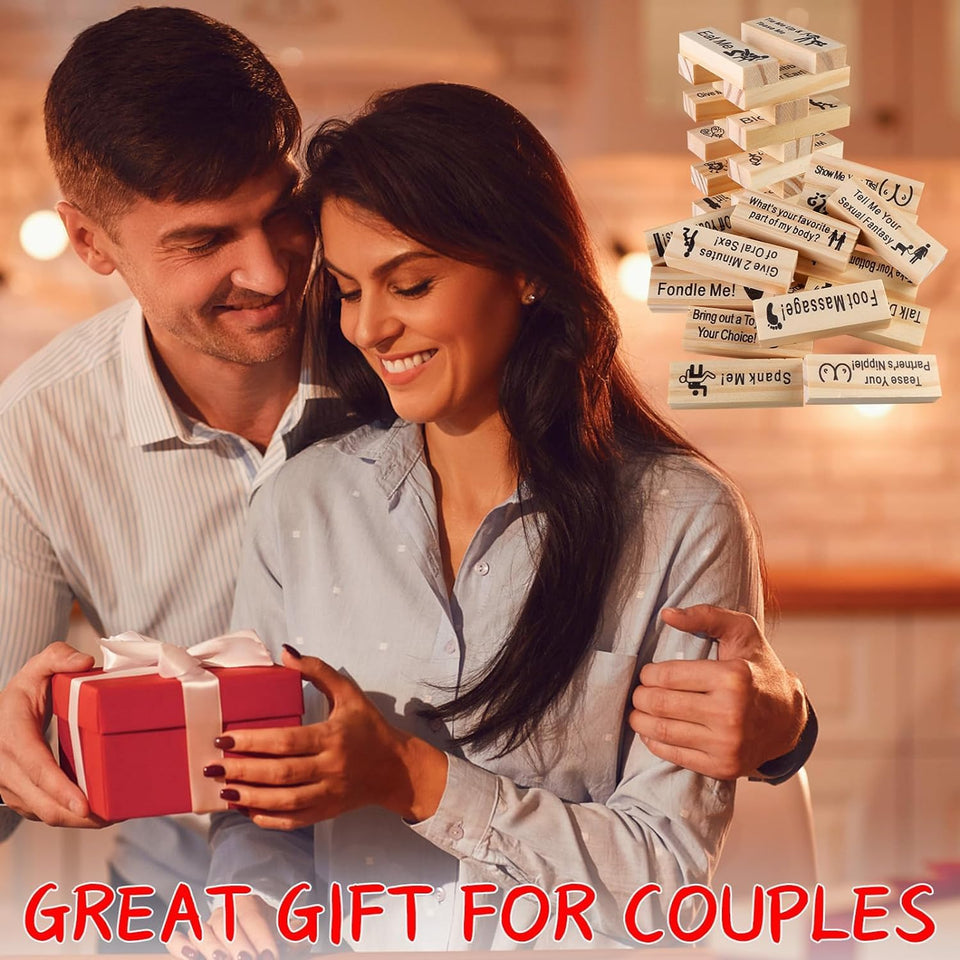 Super Naughty Block Tower Games,Sex Blocks Games Valentine Tumbling Tower Stacking Blocks Game, Couple Activities & Date Night I