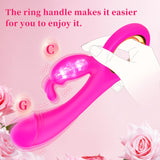 Rabbit Vibrator Sex Toys for Women, Ablushgirl G Spot Clitoral Anal Nipple Vibrating Realistic Dildo Stimulator with 7 Powerful