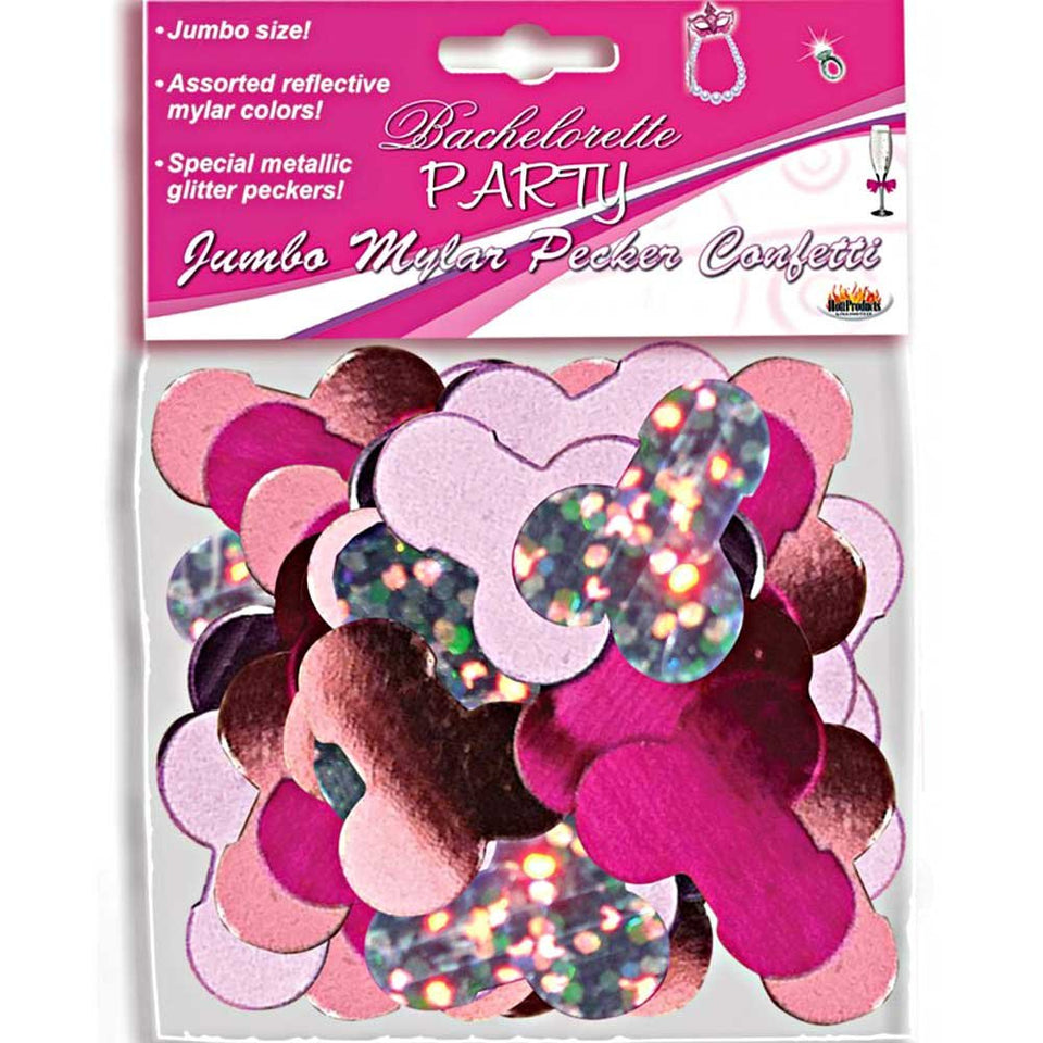 Jumbo Mylar Pecker Party Confetti