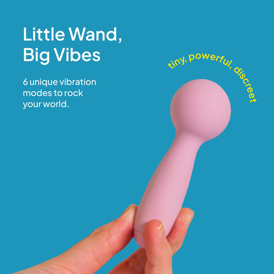 Hello Cake Pocket Wand - Handheld Clitoral Bullet Vibrator for Women with Smooth Silicone Tip - Powerful Travel-Sized Adult Toy
