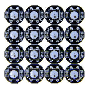 Alitove 100Pcs Ws2812B Addressable 5050 Smart Rgb Led Pixel Light On Black Heat Sink Pcb Board 5V Dc Compatible With Raspberry P