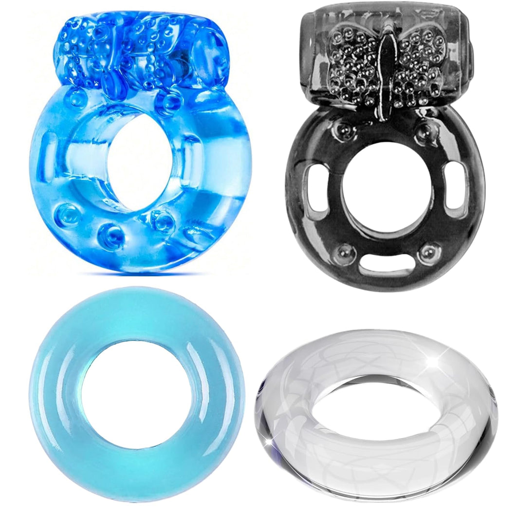 Cock Ring Vibrating Penis Ring Vibrator Silicone G-spot Stimulating Clitoral Stimulator Penis Erection Enhance Sex Product Adult