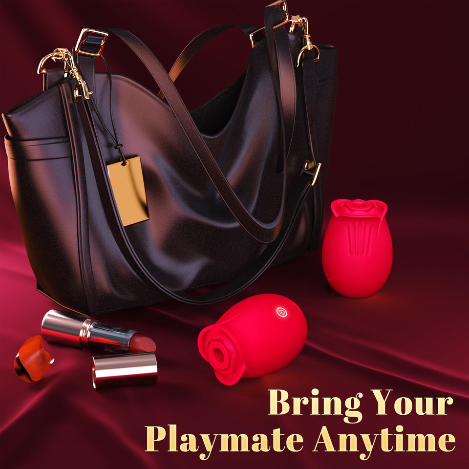 Gasevimo Sex Toys Vibrator Adult Toy - APP Control Rose Sex Toy Adult Toys with 9 Sucking & 9 Vibrating Modes for Women Nipple T