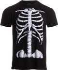 Ann Arbor T-shirt Co. Skeleton Rib Cage, Jumbo Print Novelty Halloween Costume Unisex T-Shirt - Medium - Black