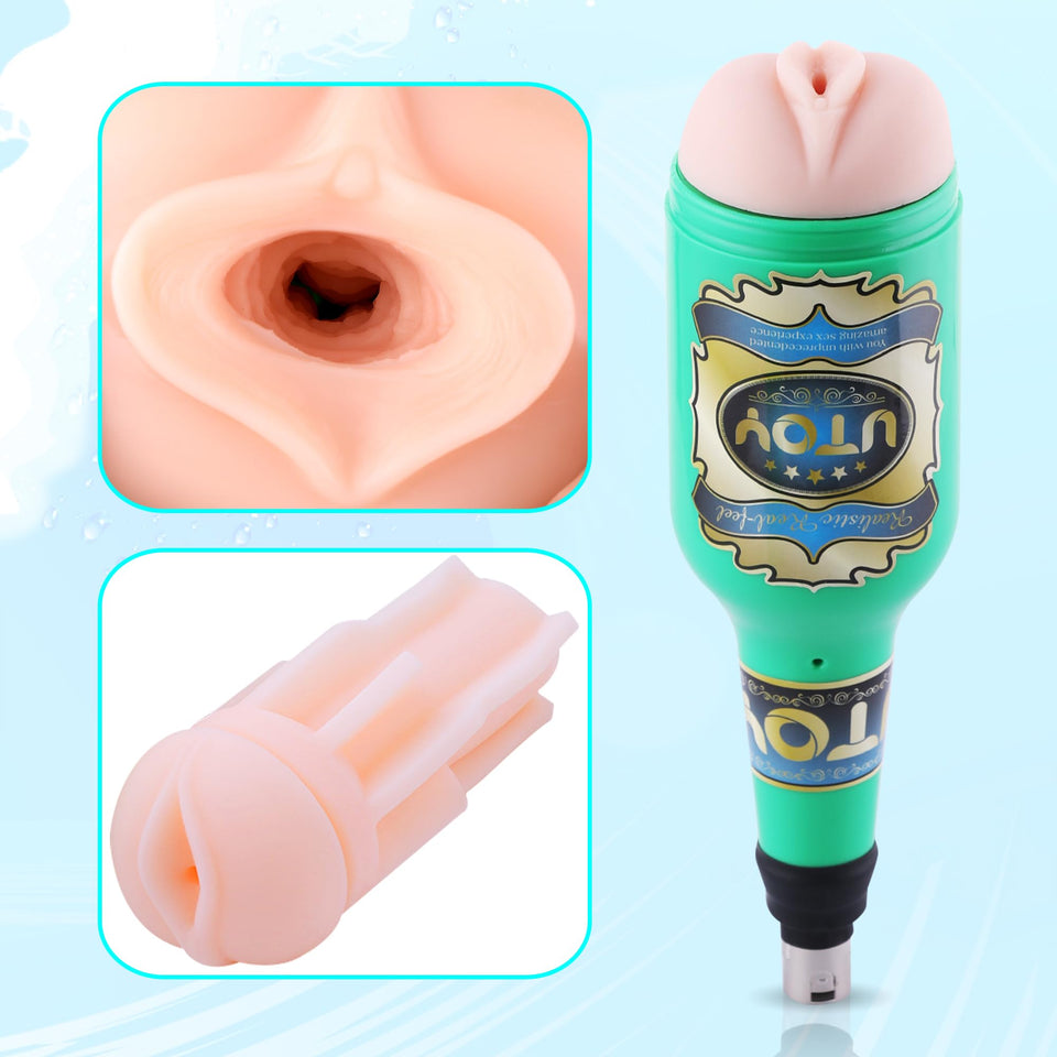 Auxfun Sex Thrusting Machine Automatic Love Machine with Masturbator, Adult Toy for Men and Couples with 3.5 Inch Suction Cup &H