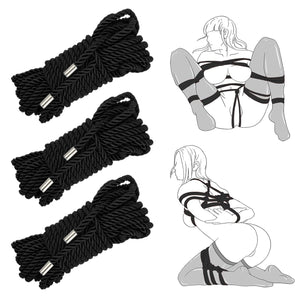 BDSM Shibari Bondage Sex Rope - BDSM Kit Adult Bondage Restraints Set Sex Toys for Beginner Women & Couples Extreme SM Slave Fet