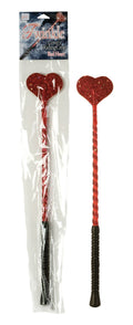 California Exotics Twinkle Lovers Riding Crop, Red Heart