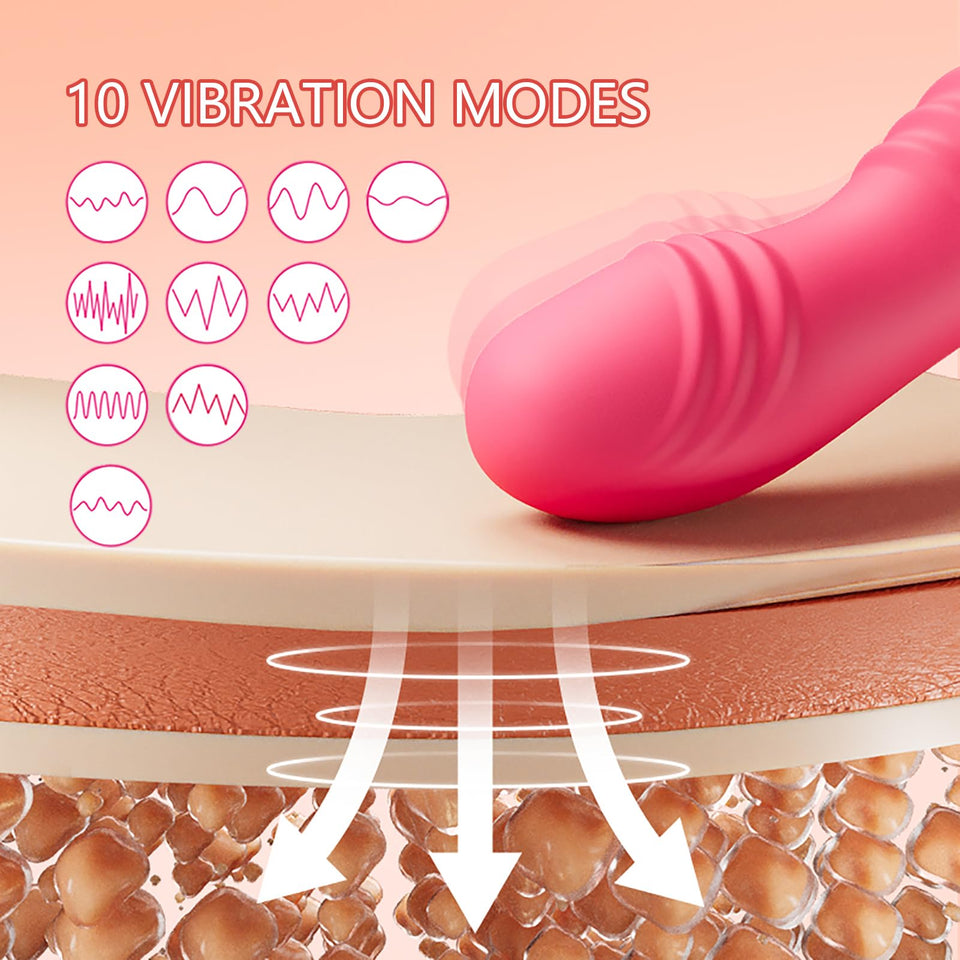 XYVYNZ Inflatable Butt Plug Anal Vibrator Dildo Prostate Massager Sex Toy for Men and Women with 10 Vibrating Butt Plug Anal Plu