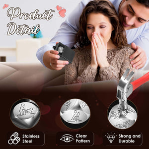 ADDWel Romantic Anniversary Birthday Gifts for Couples, Naughty Date Night Games Decision Dice Presents for Boyfriend Girlfriend