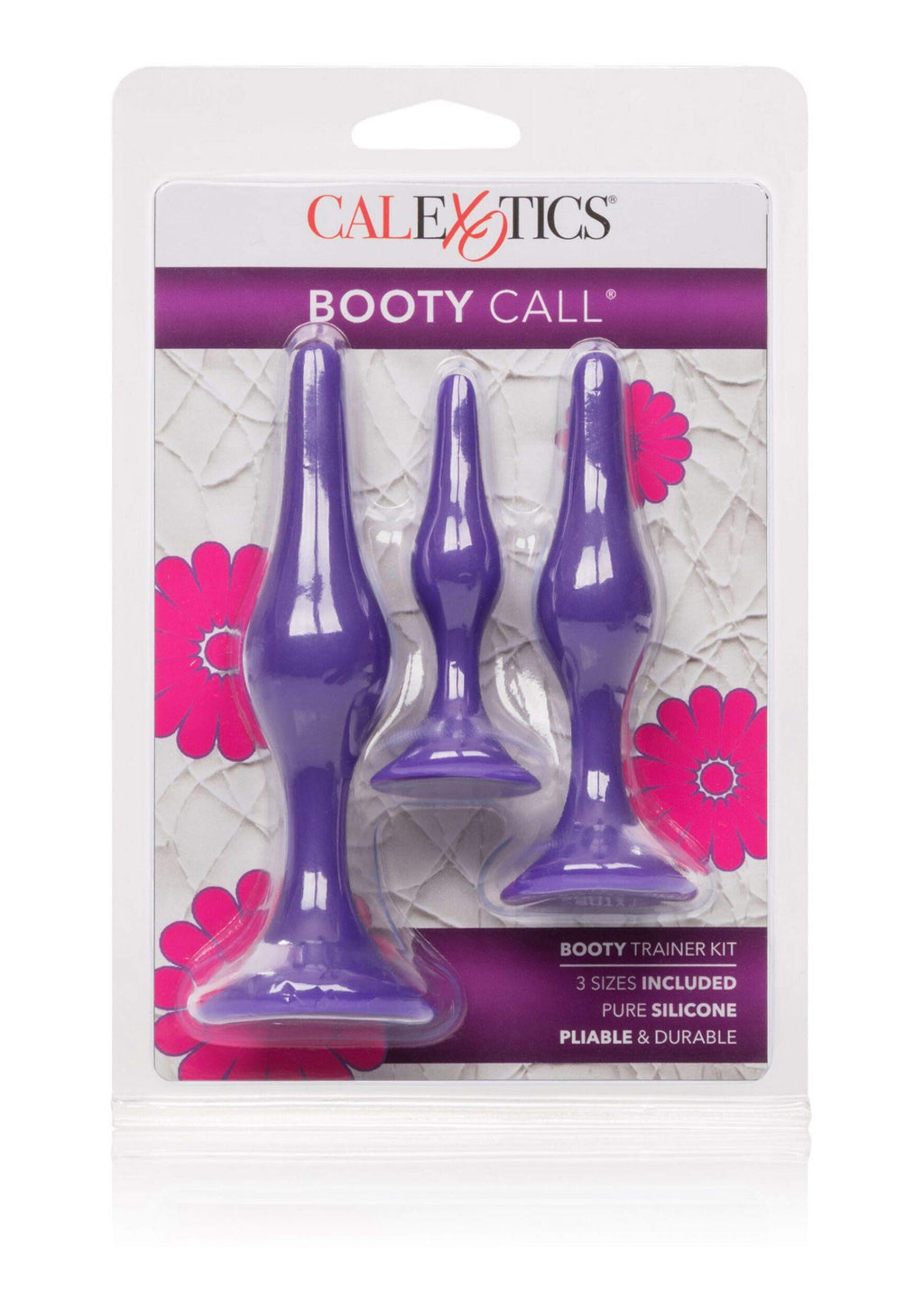 Calexotics Booty Call Booty Trainer Kit- 3 Piece Silicone Butt Plug Set With Suction Cup - Waterproof Fetish Sex Toys For Couple