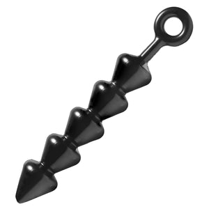 Master Series Spades Anal Beads, X-Large, Assorted (Ae451)