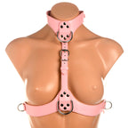 Master Series Vixen Chest Harness Pink