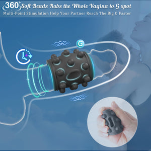 Vibrating Penis Sleeve Cock Ring, Couples Adult Sex Toys for Men Women, Penis Ring Vibrator Penis Extender for G Spot Stimulatio