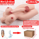 Shemale Sex Doll Torso, Lifelike Sex Doll for Gay Men Women, Realistic Sex Toy for Gay Sex Doll with Realistic Dildo Breasts and
