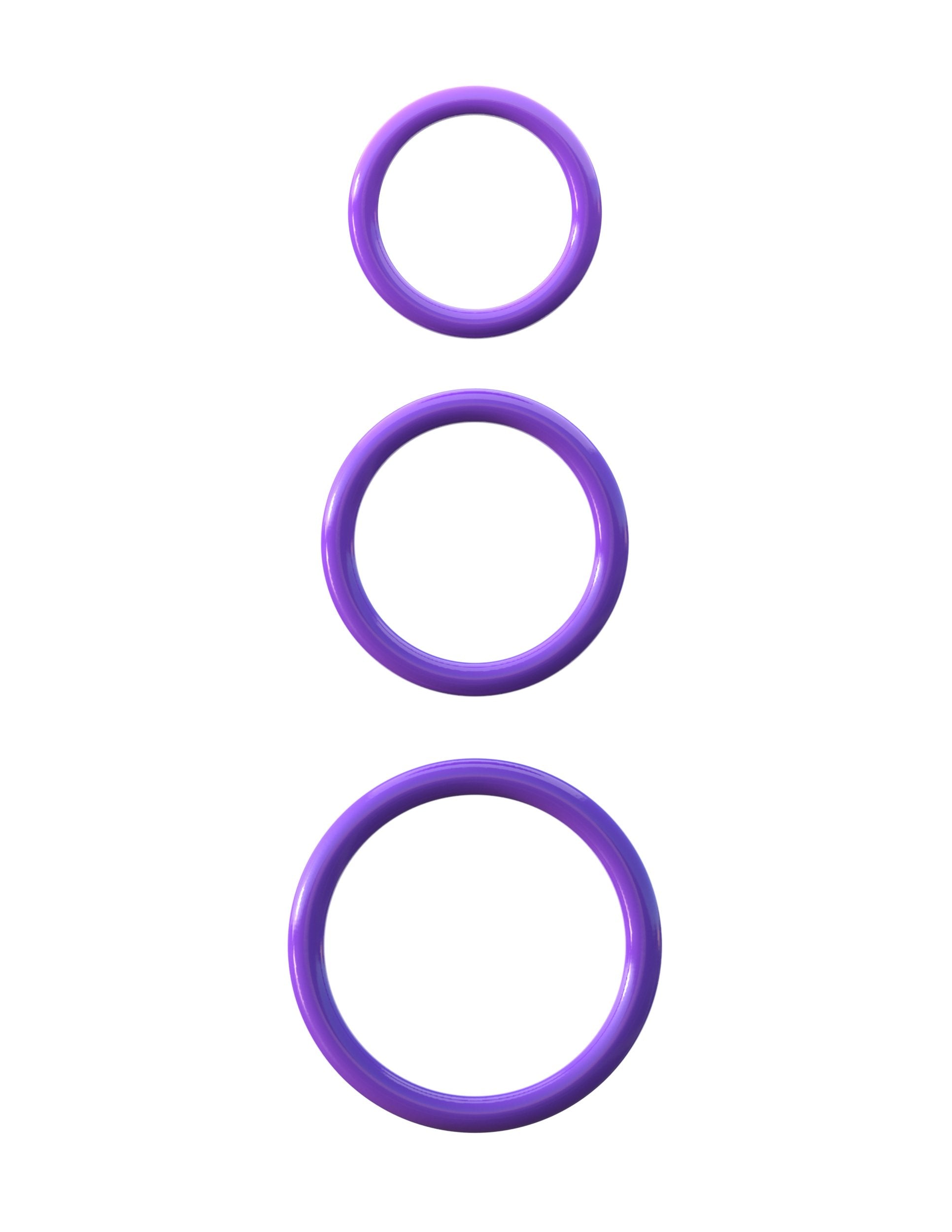 Pipedream Fantasy Cringz Silicone 3 Piece Stamina Set  Purple  1 Pound