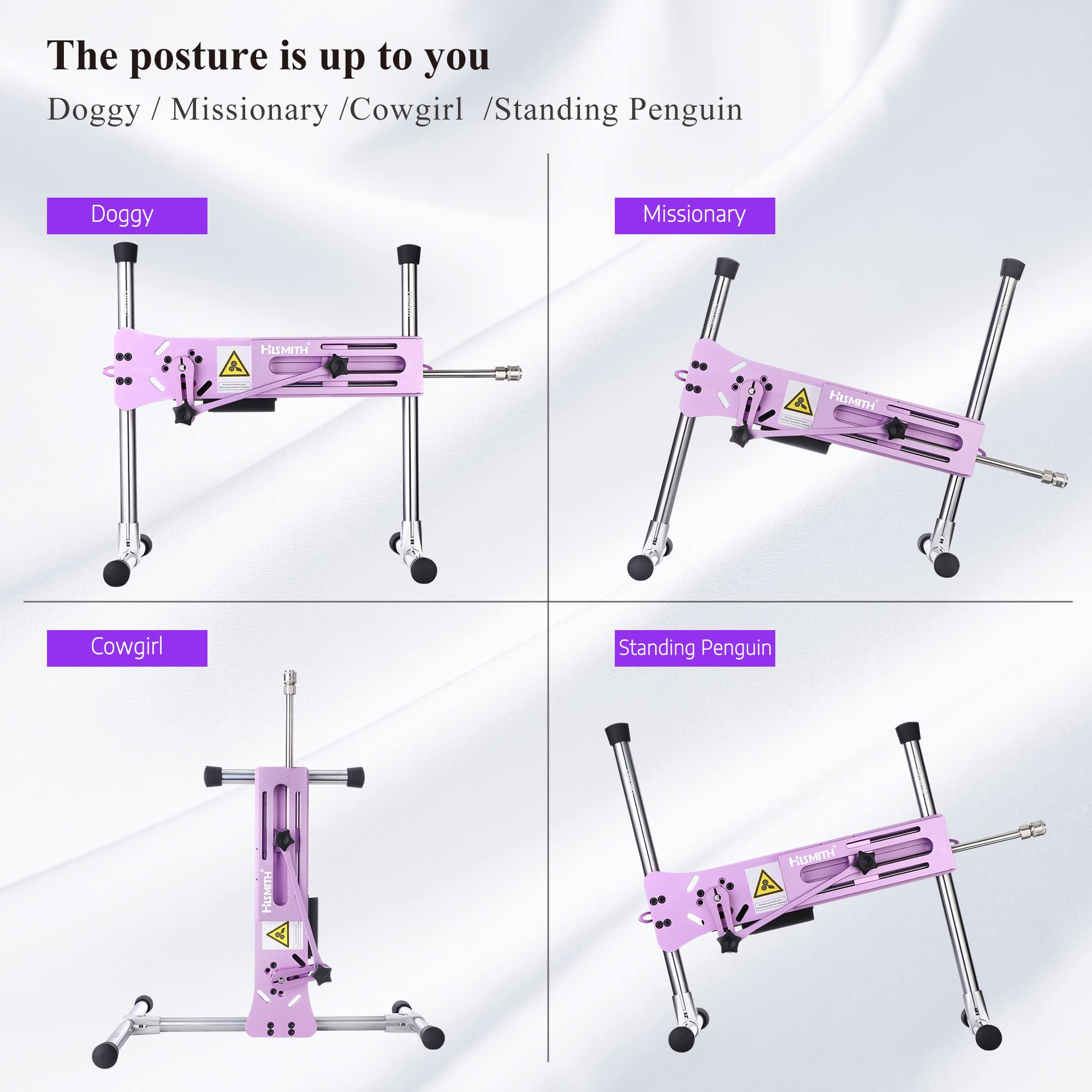 Hismith Premium Sex Machine With Kliclok System, Intellgent App Controlled (Noble Purple)
