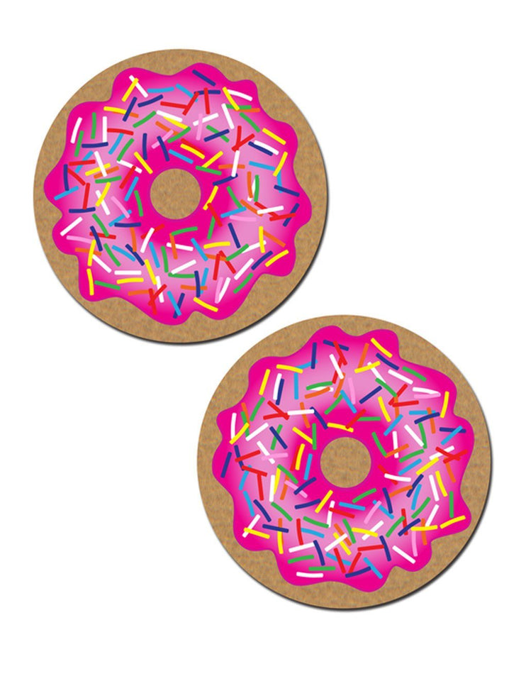 (WD) PASTEASE DONUT W/ PINK IC SPRINKLES NIPPLE PASTIES
