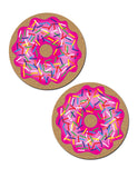 (WD) PASTEASE DONUT W/ PINK IC SPRINKLES NIPPLE PASTIES