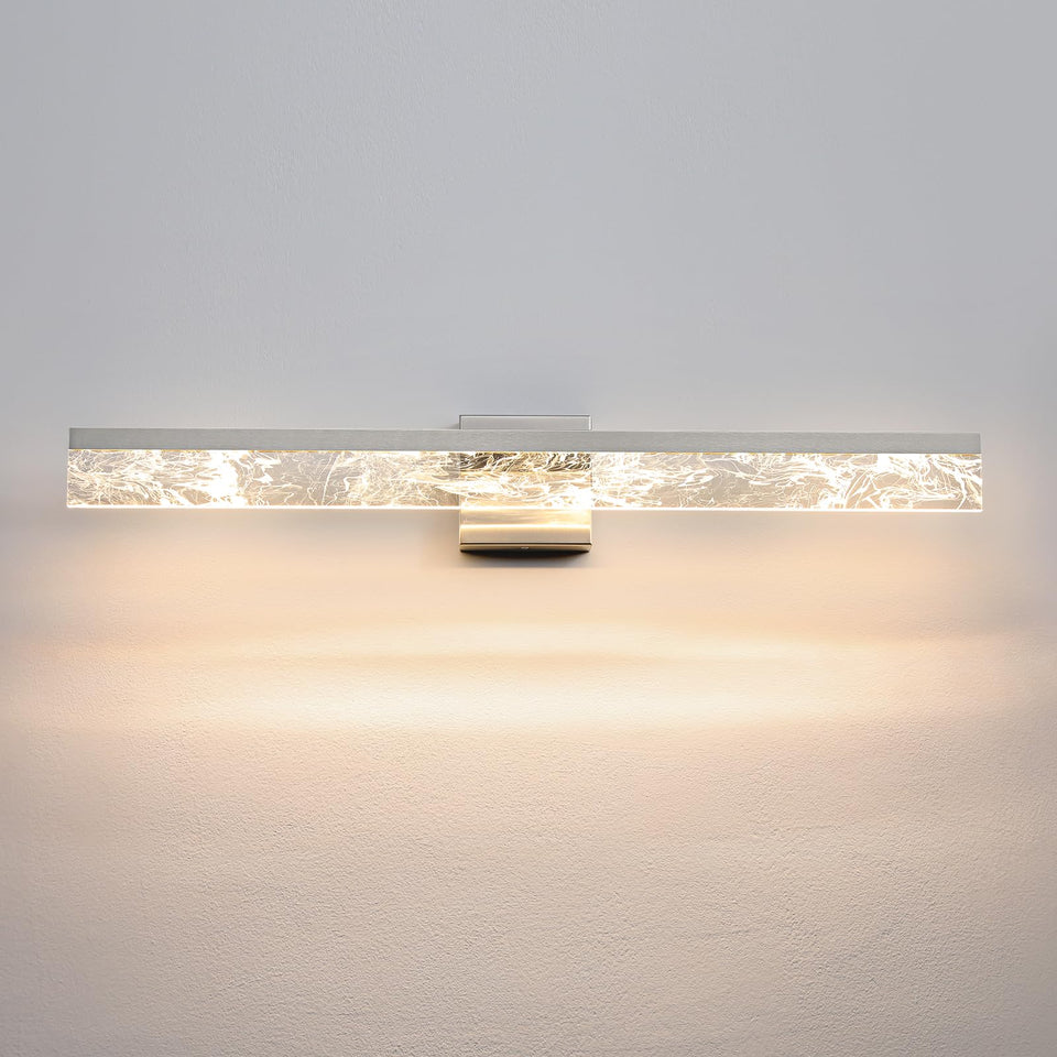Aijiasi Bathroom Light Fixtures Over Mirror, 32 Inch Brushed Nickel Vanity Lights For Bathroom, 24W Dimmable Led Modern Vanity L