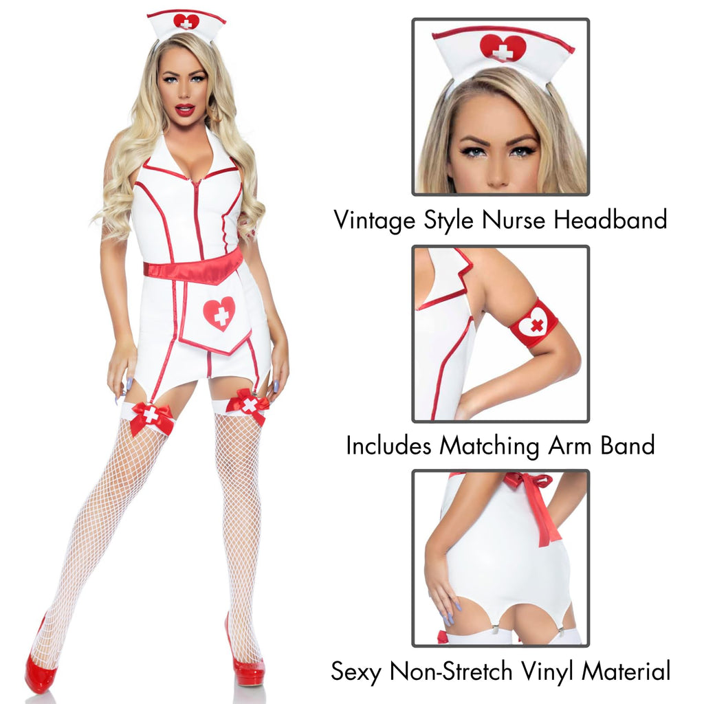 4 Pc Er Hottie, Includes Zip U - X-Large / Wh/Rd