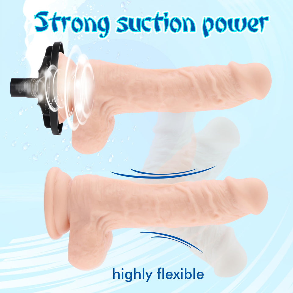 Auxfun Sex Thrusting Machine Automatic Love Machine with Masturbator, Adult Toy for Men and Couples with 3.5 Inch Suction Cup &H