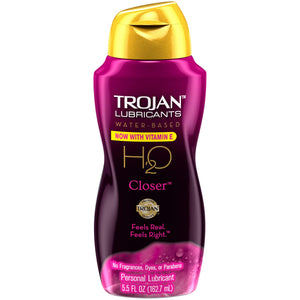 Trojan Lubricants Water Based H2O Closer Personal Lubricant, 5.5 Oz.