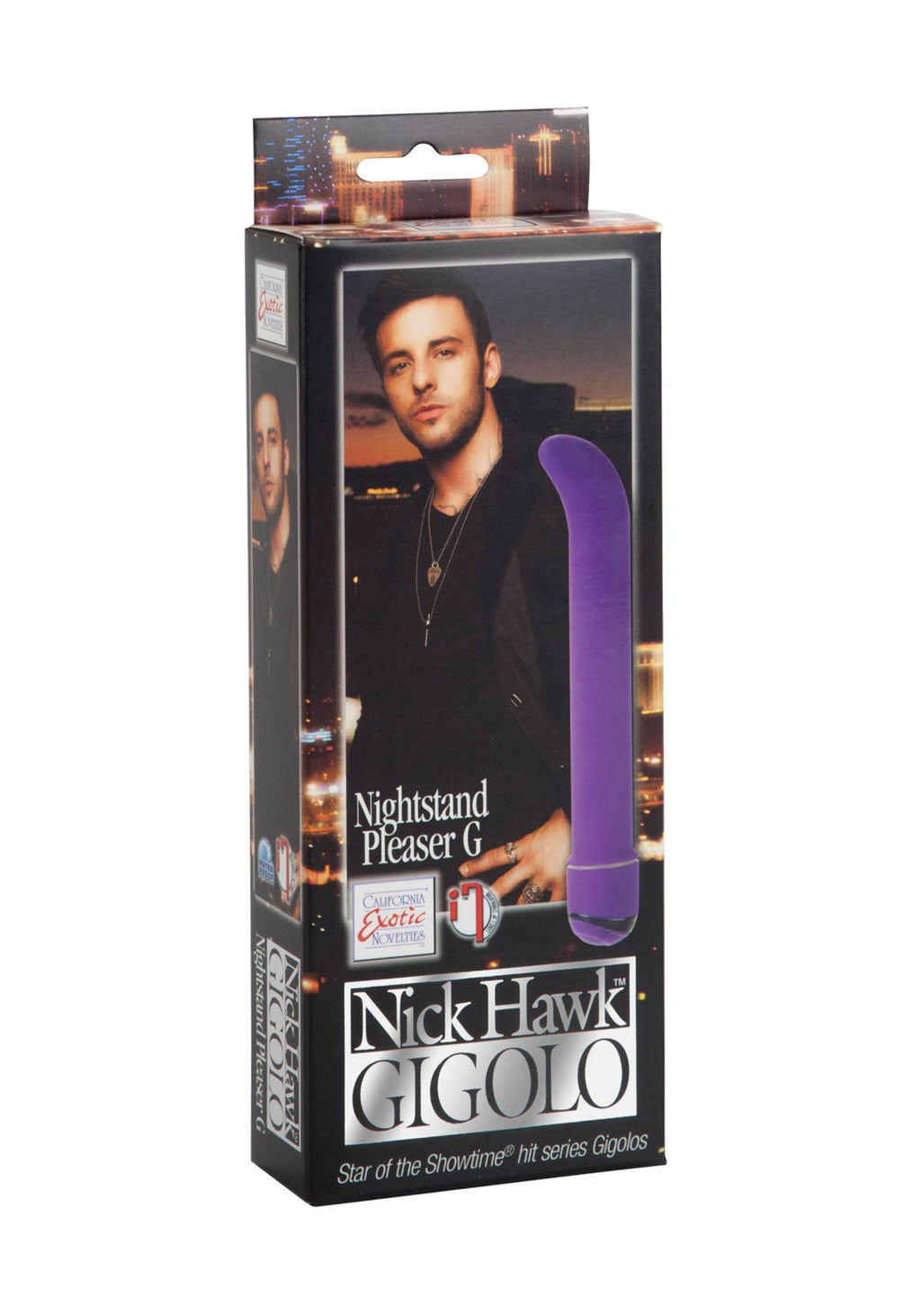 California Exotic Novelties Nick Hawk Gigolo Nightstand Pleaser G, Purple, 0.17 Pound
