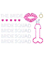 Bride Squad Adhesive Body Jewe - O/S / Multicolor