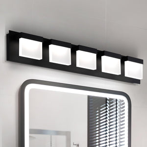 Asd Led 30 Inch Bathroom Vanity Light Fixture | 5-Lights 28W 1600Lm 3000-5000K 120V | 3Cct, Dimmable, Etl Listed | Over Mirror L
