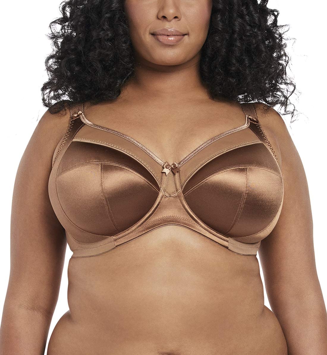 GODDESS Womens Plus-Size Keira Underwire Banded Bra Bra, Cinnamon, 38K