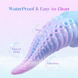 Monster Dildo Adult Sex Toys: Luminous Thick Tentacle Dildo with Suction Cup, 8.7 '' Big Dragon Dildos Liquid Silicone Anal Toys