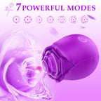 Rose Toys Vibrator for Women, Vlatne Clitoral Vibrator Sex Stimulator with 7 Mind-Blowing Tapping Modes, Nipple Teasing Clitoris