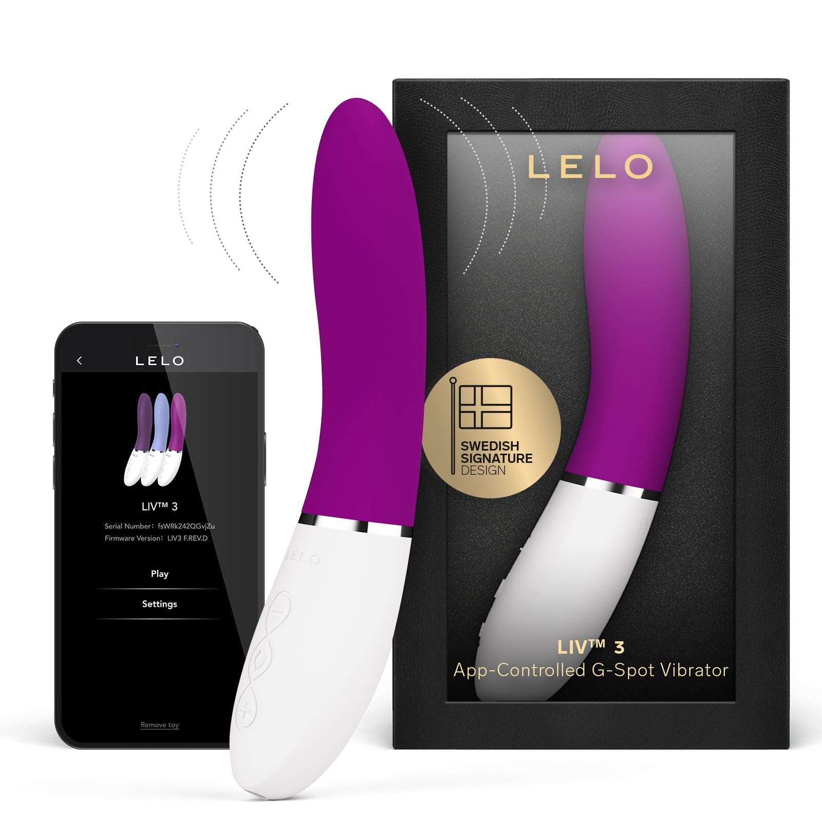 Lelo Liv 3 App G-Spot Vibrator Deep Rose