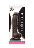 Colours - Dual Density - 8'' Dildo - Dark Brown