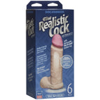 Doc Johnson The Realistic Cock With Removable Suction Cup - Ultraskyn - 6 Inch - F-Machine And Harness Compatible Dildo - Vanilla