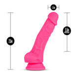 Blush Novelties Ruse 7.5 Inch Silicone Dildo, Thick, Girthy, Suction Cup, Strap On Harness Compatible, Sex Toy For Women