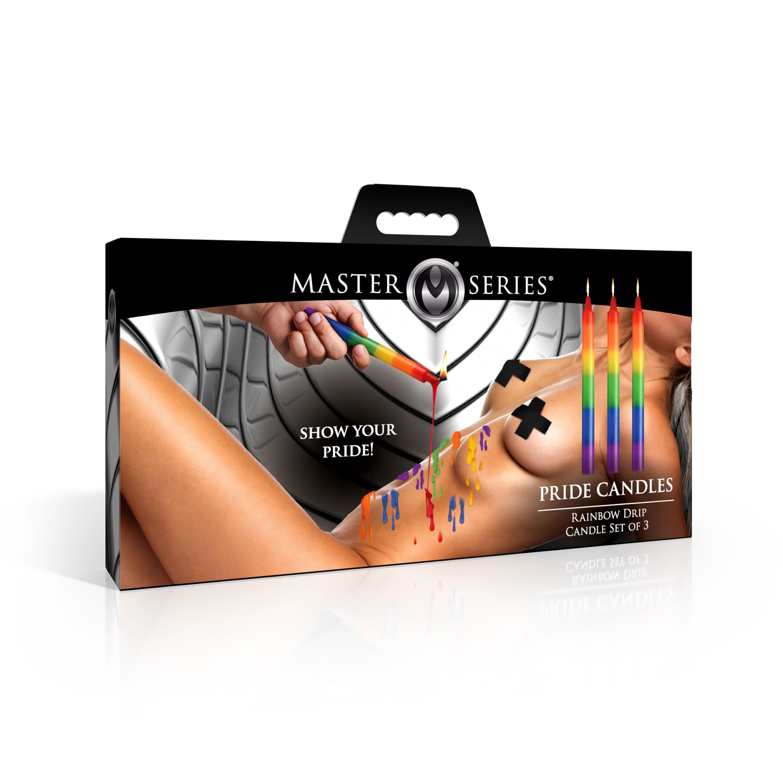Master Series Pride Candles Rainbow 3pc