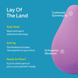 Hello Cake Little Massager - Small Vibrator with 10 Intense Vibration Modes, Rechargeable, Shower Ready and Long Lasting Up to 6