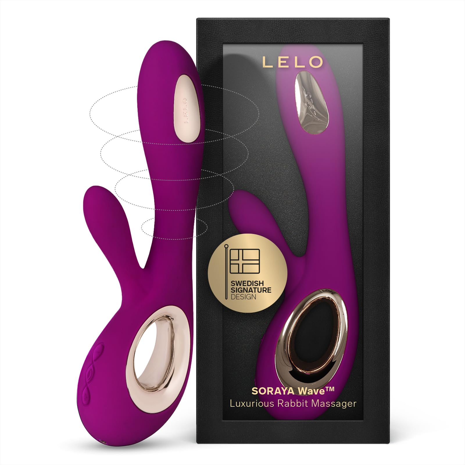 LELO Soraya Wave Luxurious G Spot Rabbit Vibrator Sex Toy, Vibrators for Women with Unique WaveMotion Technology Thrusting Vibra